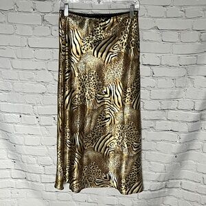 Chic Animal Print Maxi Skirt